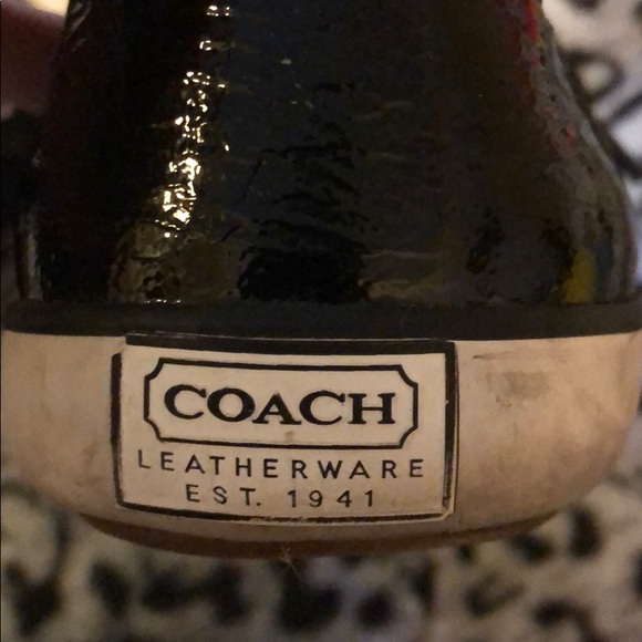 Coach Barrett Black Tennis Shoes Size 6B - Picture 6 of 6